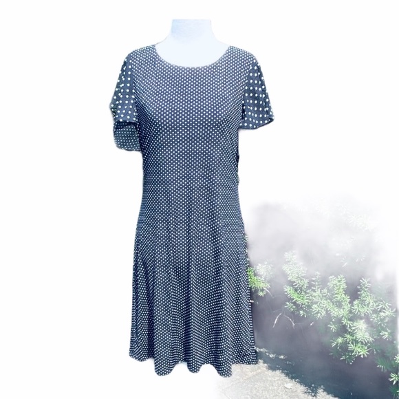 CECE Stretchy Polka Dot Dress**Small - Picture 3 of 5